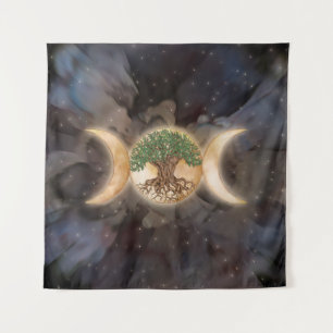 Tapete De Parede Árvore da Lua Tripla