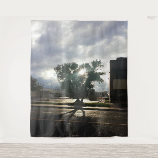 Tapete De Parede Árvore de cidades (Frente)