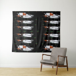 Tapete De Parede Árvore de Monograma Clássico Elegante