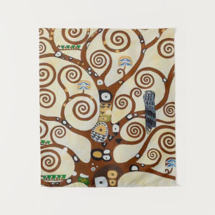 Tapete De Parede Árvore de Vida Gustav Klimt Restaurou Versão