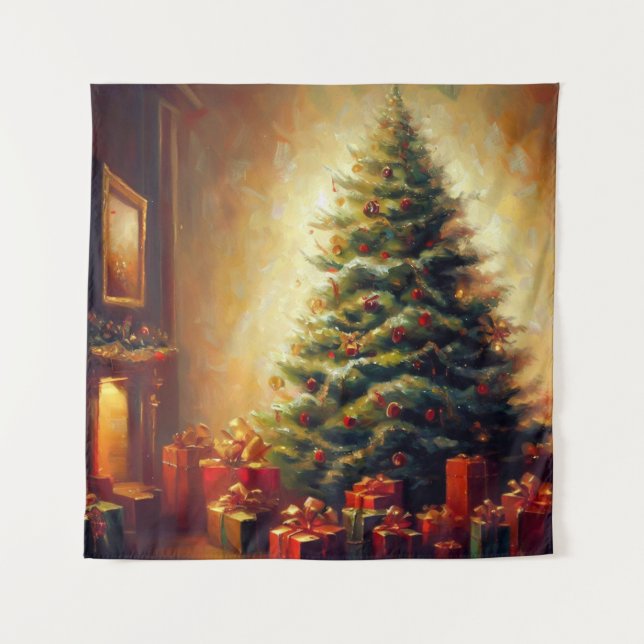 Tapete De Parede Árvore Natal 1 (Frente)