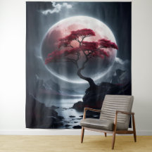 Árvore Rosa Estilo Japonês Místico