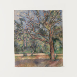 Tapete De Parede Árvores e Estrada, Paisagem Pós-Impressionista