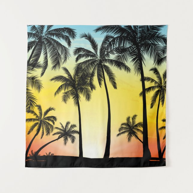 Tapete De Parede Árvores tropicais de verão (Frente)