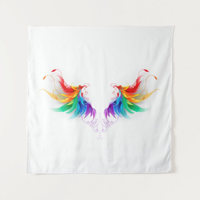 Tapete De Parede Asas Fluffy Rainbow (Frente)