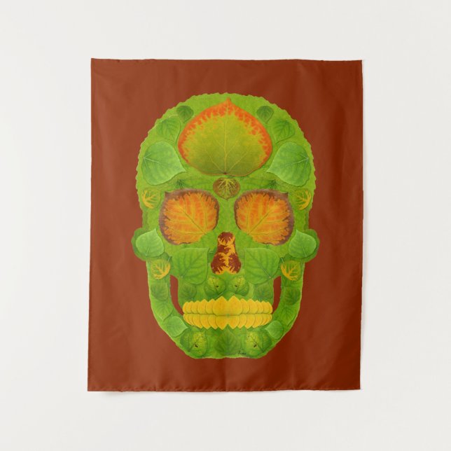 Tapete De Parede Aspen Folha Skull 10 (Frente)