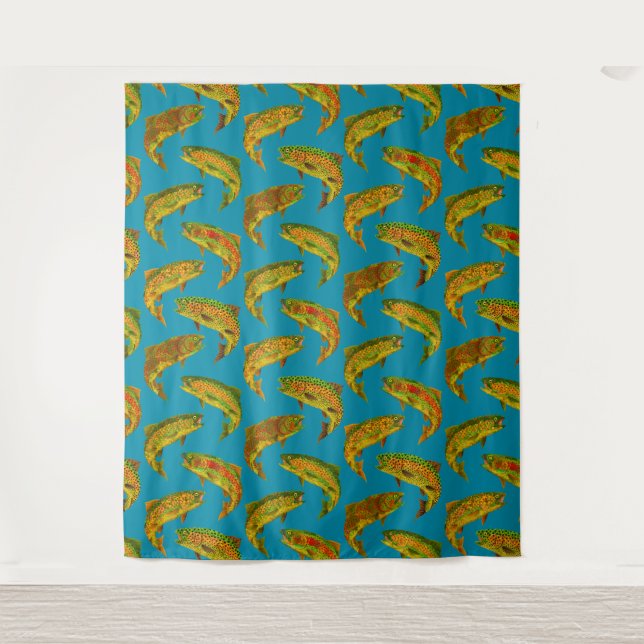 Tapete De Parede Aspen Leaf Rainbow Pattern Invisível 2018 (Frente)
