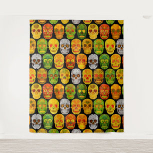 Tapete De Parede Aspen Leaf Skulls padrão sem falhas 2018
