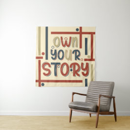 Tapete De Parede Assuma Sua História – Design de Tipografia Inspira