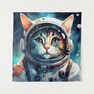 Tapete De Parede Astronauta de gato fantástico