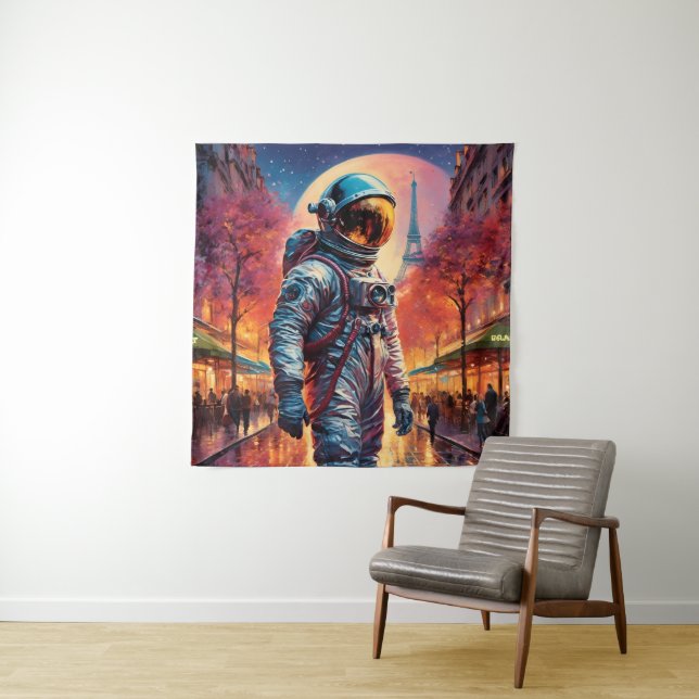 Tapete De Parede Astronauta de Paris (In Situ)