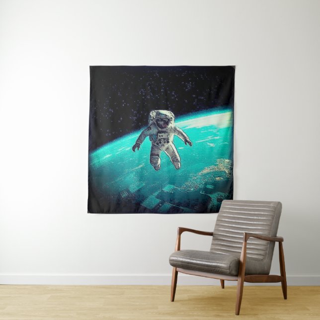 TAPETE DE PAREDE ASTRONAUTA SEM CORDA (In Situ)
