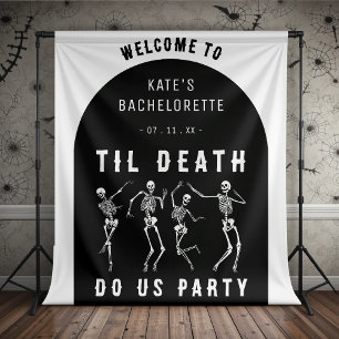 Tapete De Parede Até que a Morte nos Separe Festa de Solteira Esque