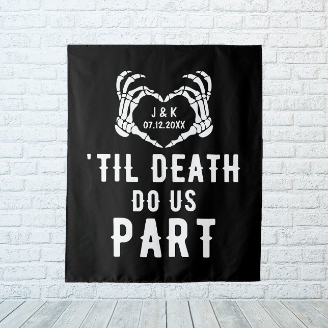Tapete De Parede Até que a Morte nos Separe Fundo de Cena Festa de  (Til Death Do Us Part Wedding Party Custom Backdrop
)