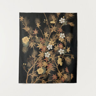 Tapete De Parede Autumn Flower & Tree 1884 Arte Ornamental Japonesa