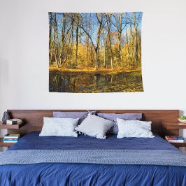 Tapete De Parede Autumn Serenity: Reflexões Tranquilo por Pond