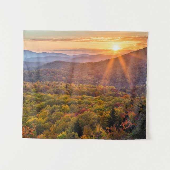 Tapete De Parede Autumn Sunset do Beacon Heights (Frente (Horizontal))