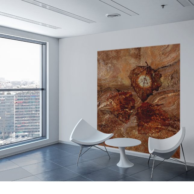 Tapete De Parede Autumn Terracotta Orange Sunset (Criador carregado)