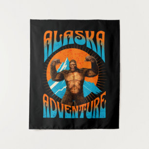 Tapete De Parede Aventura Retro Sasquatch Montanha Alasca