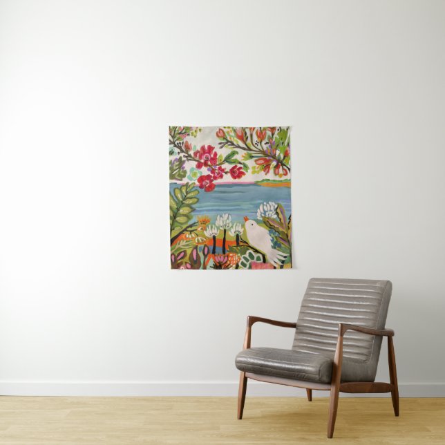 Tapete De Parede Aves no Jardim (In Situ)