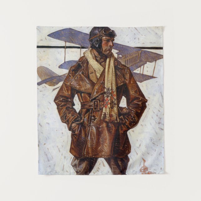 Tapete De Parede Aviator, 1917 by Joseph Christian Leyendecker (Frente)