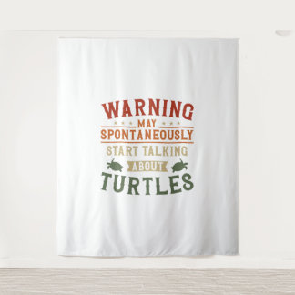 Tapete De Parede Aviso de Tartaruga do Mar de maio