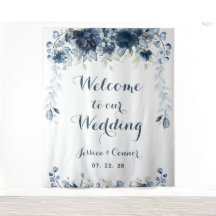 Azul Marinho Poeira Eucalipto Bem-vindos ao Nosso 