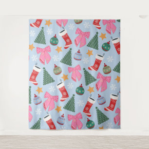 Tapete De Parede Azul-Natal bonito