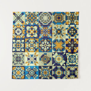 Tapete De Parede Azulejos de ornamentado: Conjunto Decorativo Tradi