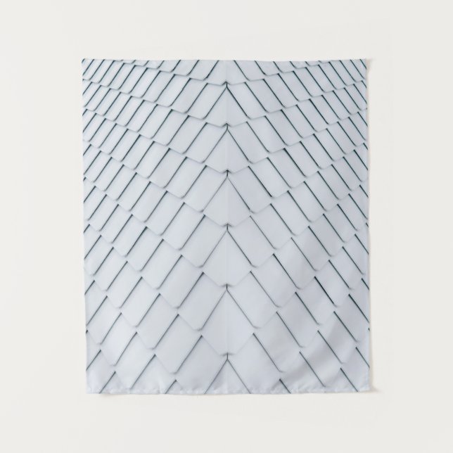 Tapete De Parede Azulejos de telhados brancos (Frente)
