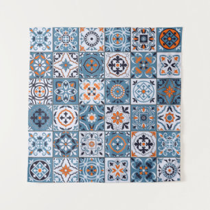 Tapete De Parede Azulejos marroquinos: Elegância sem costura Vintag