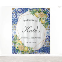 Azulejos Mosaico de Limão Cortina de Boas-Vindas C