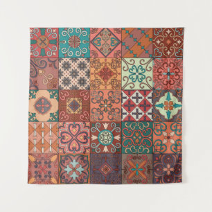 Tapete De Parede Azulejos Portugueses: Estilo Talavera Azulejo.