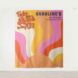 Tapete De Parede Bach à Bachelorette Sunset Retro Groovy, 70