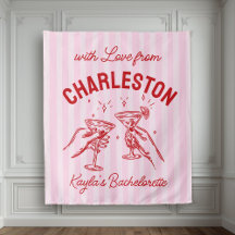 Bachelorette Pastel Stripes Martini Cheias