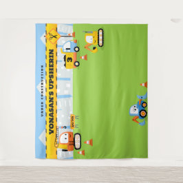 Tapete De Parede BACKDROP de Construção de Cute Personalizado de Up