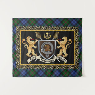 Tapete De Parede Baird Clan Crachá & Motto com Leões 