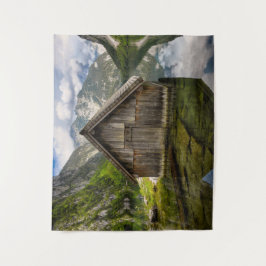 Tapete De Parede Bairro no lago de Obersee, nos Alpes, na Alemanha