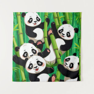 Tapete De Parede Bamboo Panda