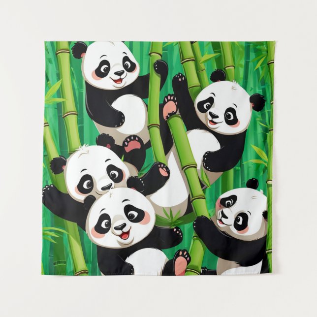 Tapete De Parede Bamboo Panda (Frente)
