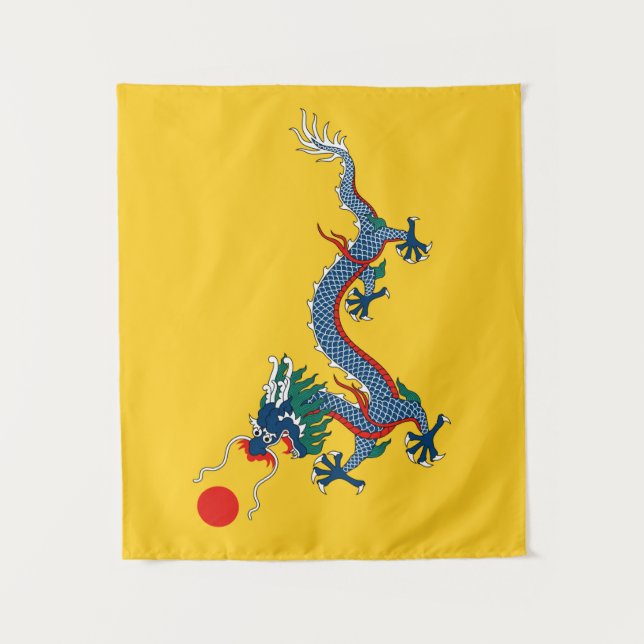 Tapete De Parede Bandeira amarela imperial do dragão, dinastia de (Frente)