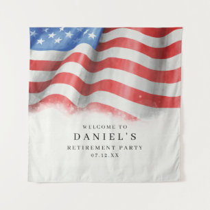 Tapete De Parede Bandeira Americana