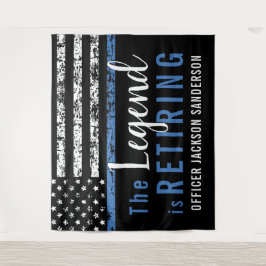 Tapete De Parede Bandeira Americana da Linha Azul Thin