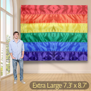 Tapete De Parede Bandeira Arco-Íris LGBT Desfile do Orgulho Gay Dec