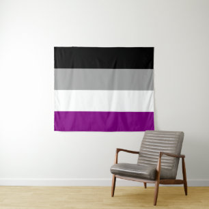 Tapete De Parede Bandeira Assexual 50 x 60