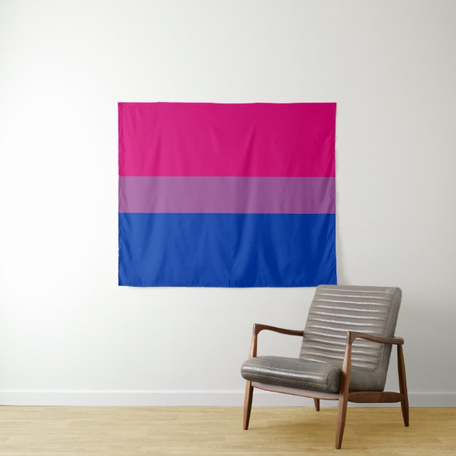 Tapete De Parede Bandeira Bissexual 50 x 60 (In Situ (Horizontal))