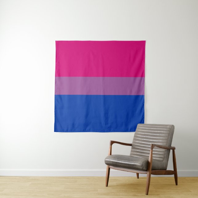 Tapete De Parede Bandeira Bissexual 57 x 57 (In Situ (Horizontal))