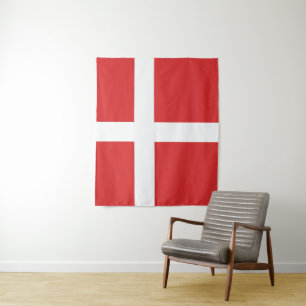 Tapete De Parede Bandeira da Dinamarca