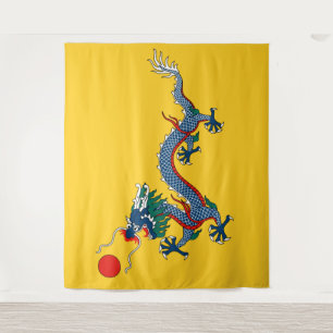 Tapete De Parede Bandeira da Dinastia Qing (1890-1911)