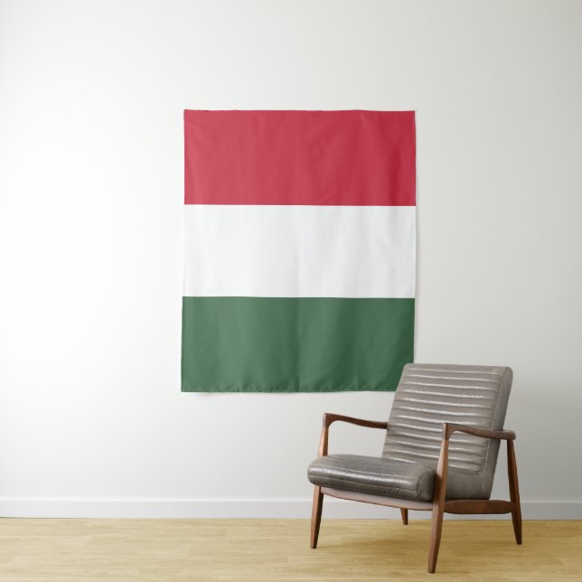Tapete De Parede Bandeira da Hungria (In Situ)